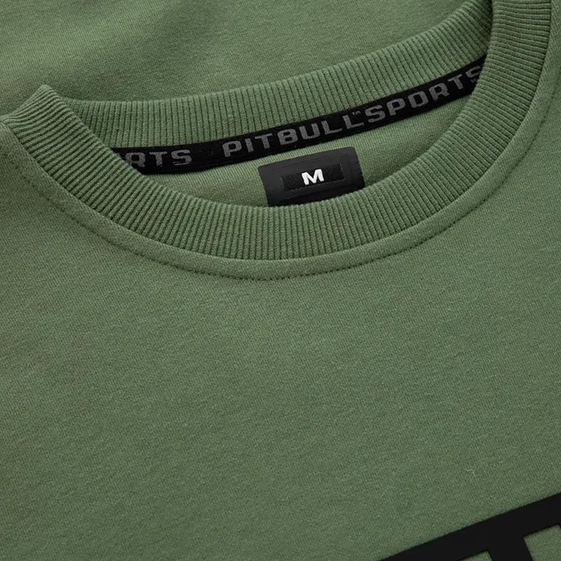 Pánska mikina Pitbull West Coast Beyer Crewneck olivová 8