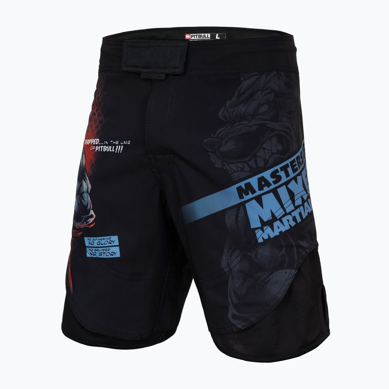 Pánske grapplingové šortky Pitbull West Coast Grappling 1 Masters of MMA Hilltop black