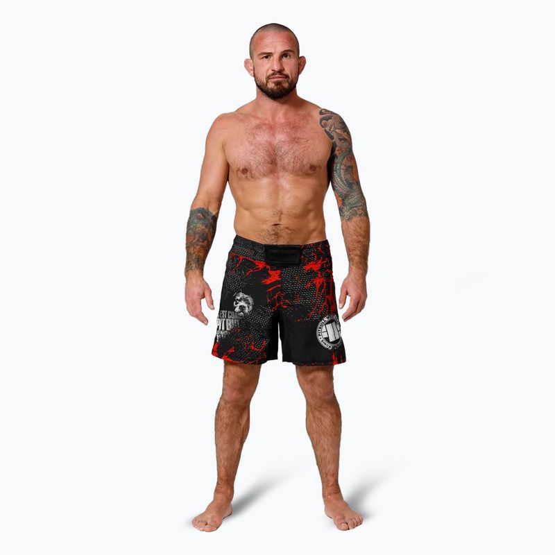 Tréningové šortky Pitbull Grappling Blood Dog II black 2