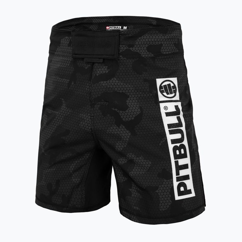 Pánske grapplingové šortky Pitbull West Coast Grappling 3 Net Camo Hilltop 2 black