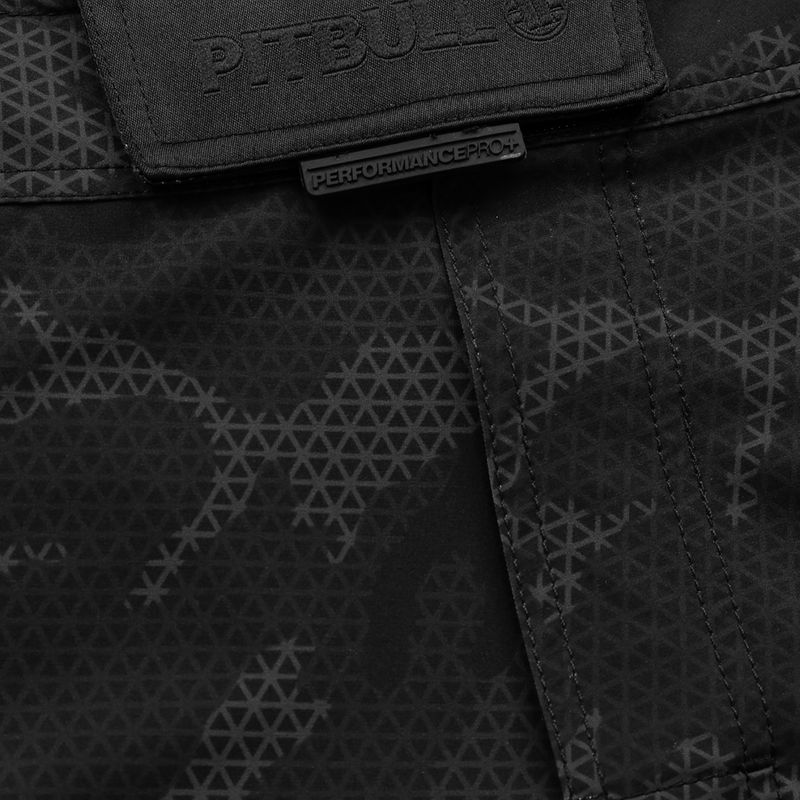 Pánske grapplingové šortky Pitbull West Coast Grappling 3 Net Camo Hilltop 2 black 3