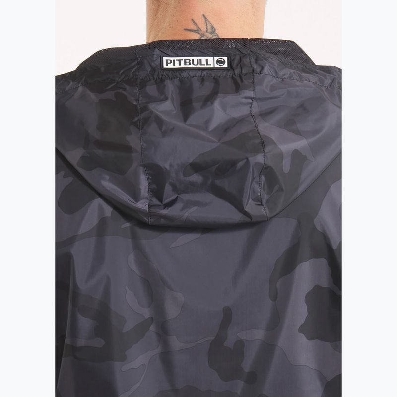 Pánska bunda Pitbull Athletic Logo Hooded Nylon dark navy 4