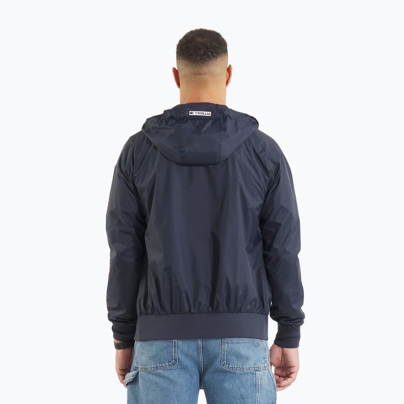 Pánska bunda Pitbull Athletic Logo Hooded Nylon dark navy 3