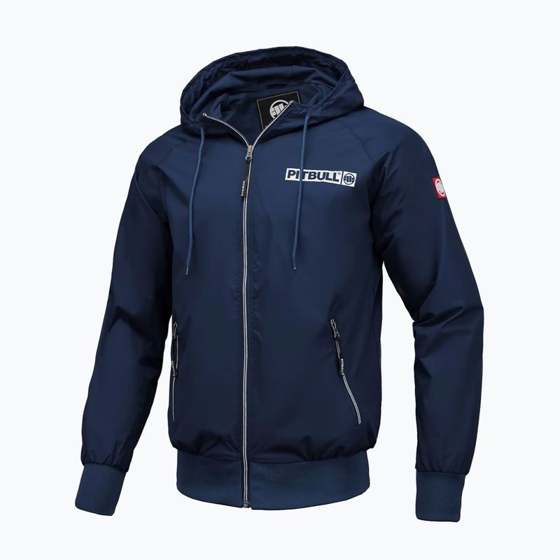 Pánska bunda Pitbull Athletic Logo Hooded Nylon dark navy 6