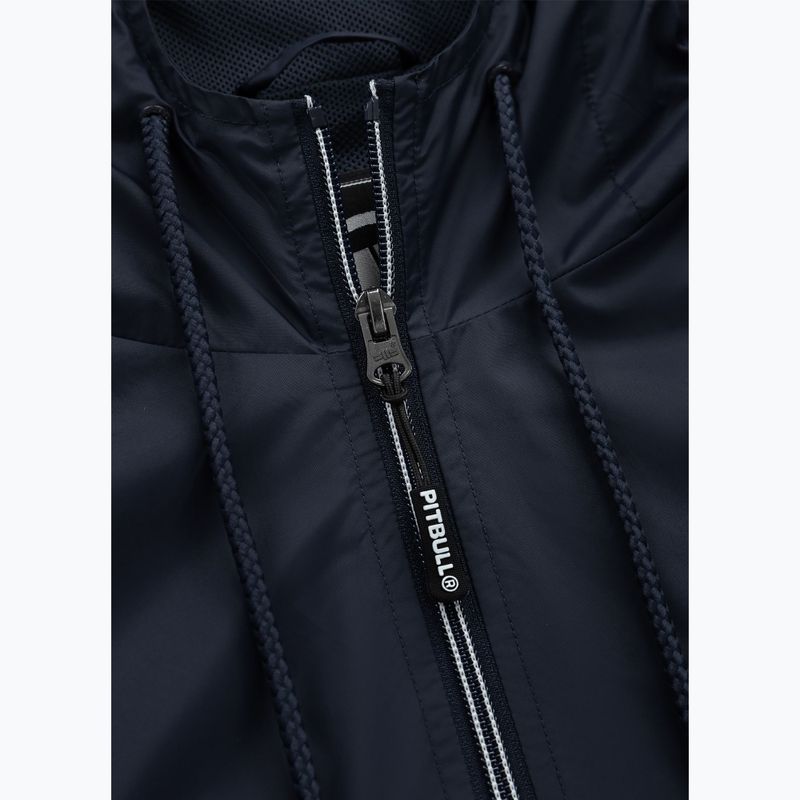 Pánska bunda Pitbull Athletic Logo Hooded Nylon dark navy 8
