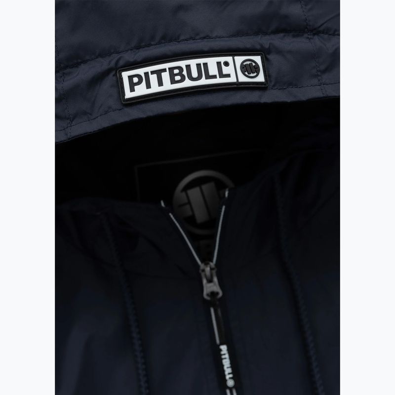 Pánska bunda Pitbull Athletic Logo Hooded Nylon dark navy 9