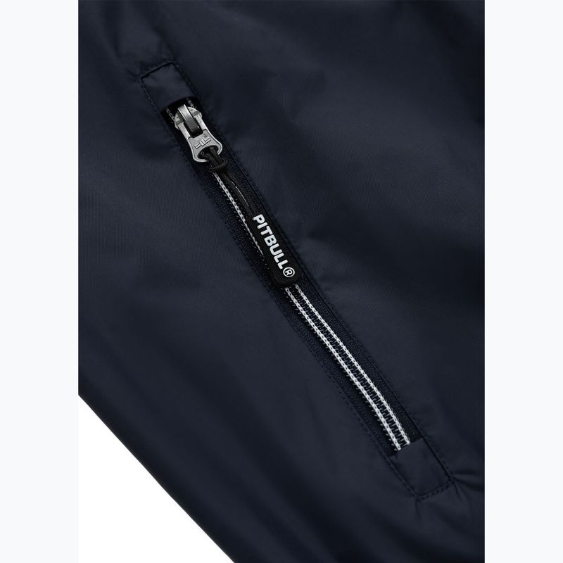 Pánska bunda Pitbull Athletic Logo Hooded Nylon dark navy 12