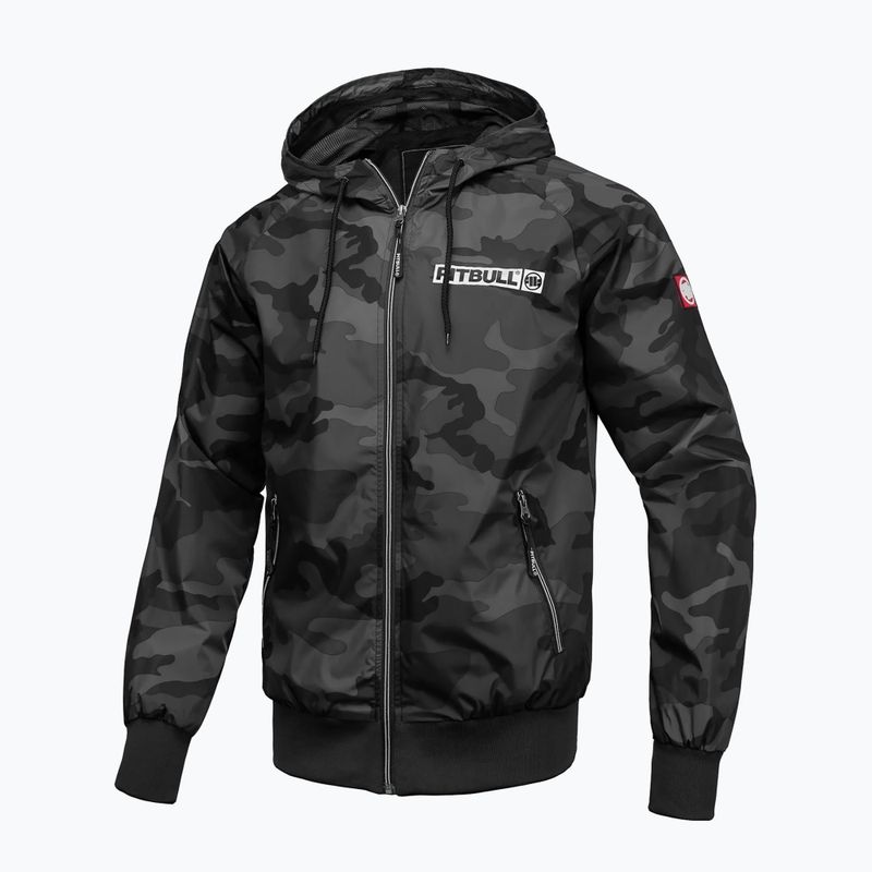 Pánska bunda Pitbull Athletic Hilltop Hooded Nylon čierna 6