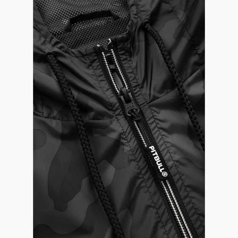 Pánska bunda Pitbull Athletic Hilltop Hooded Nylon čierna 8