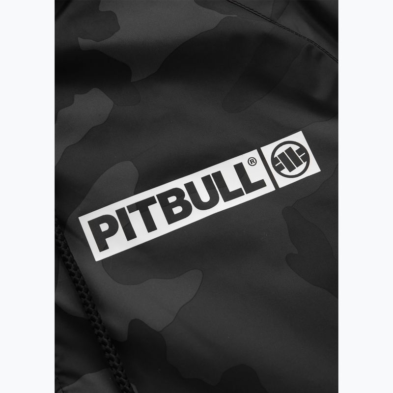 Pánska bunda Pitbull Athletic Hilltop Hooded Nylon čierna 9