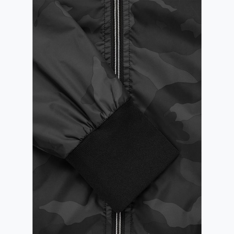 Pánska bunda Pitbull Athletic Hilltop Hooded Nylon čierna 14