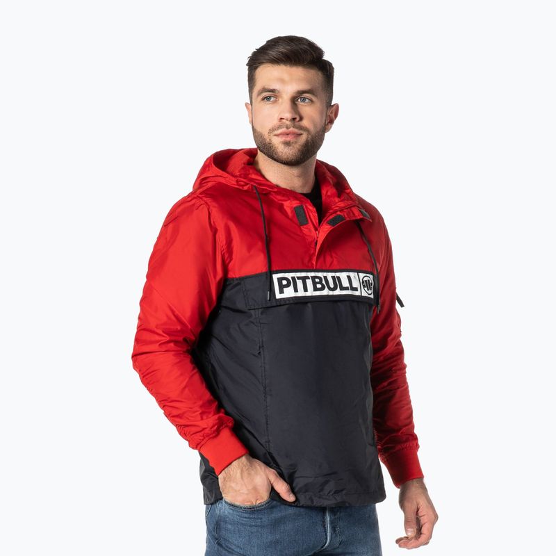 Pitbull West Coast pánska bunda Loring Two-Color Kangaroo red/dark navy