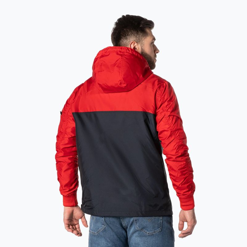 Pitbull West Coast pánska bunda Loring Two-Color Kangaroo red/dark navy 3
