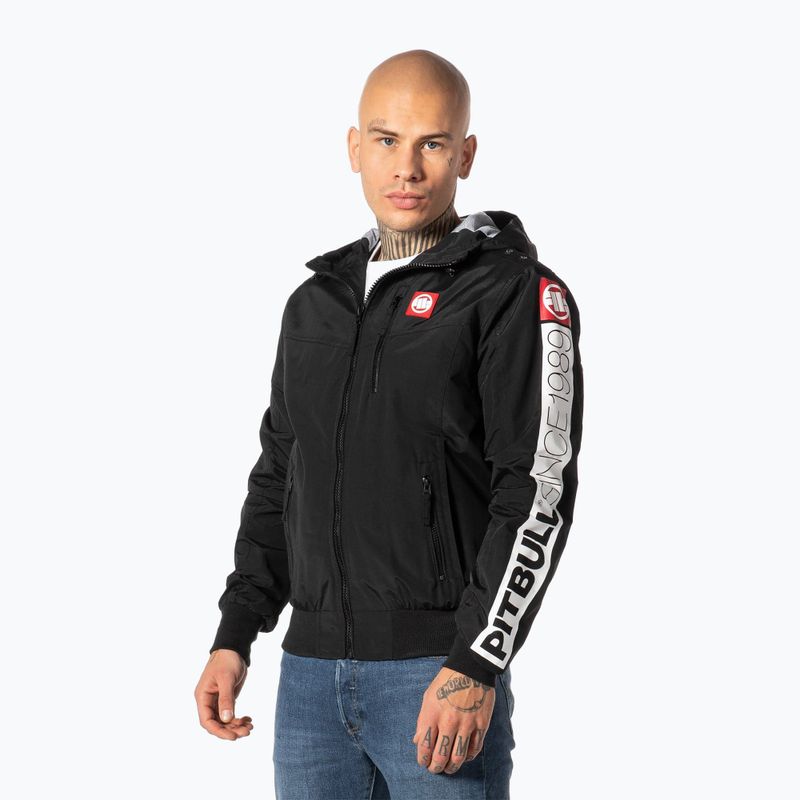Pitbull West Coast pánska bunda Cabrillo Summer Hooded black