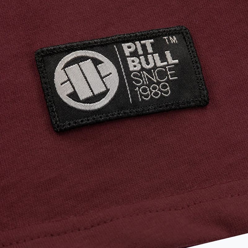 Pánske tričko Pitbull West Coast T-S Classic Boxing burgundy 7