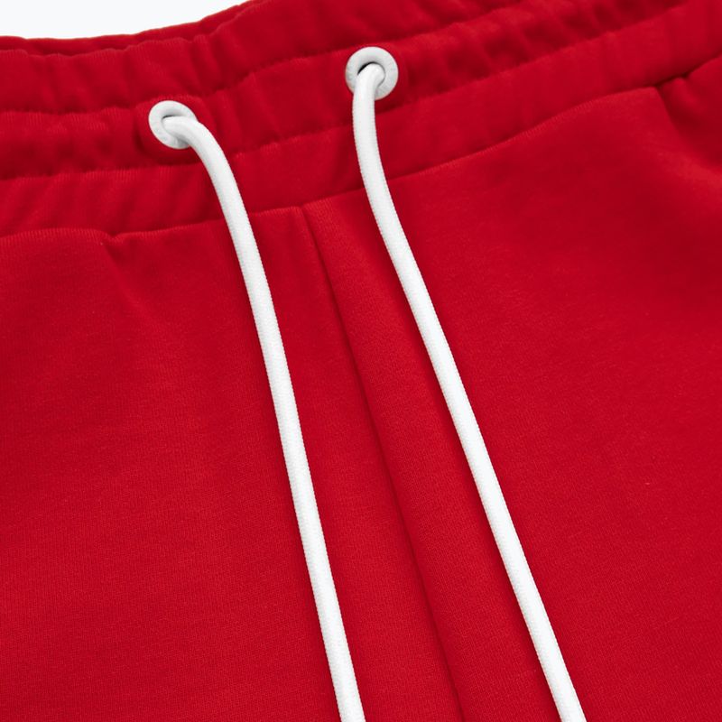 Pánske nohavice Pitbull West Coast Terry Group Trackshorts red 3
