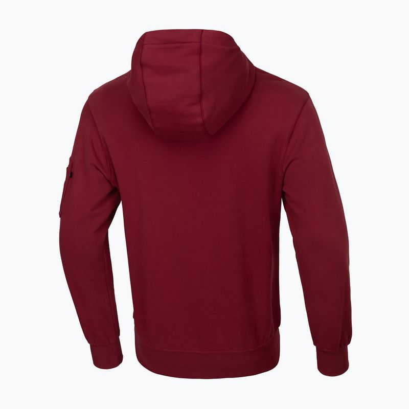 Pánska mikina Pitbull West Coast Everts Hooded burgundy 2