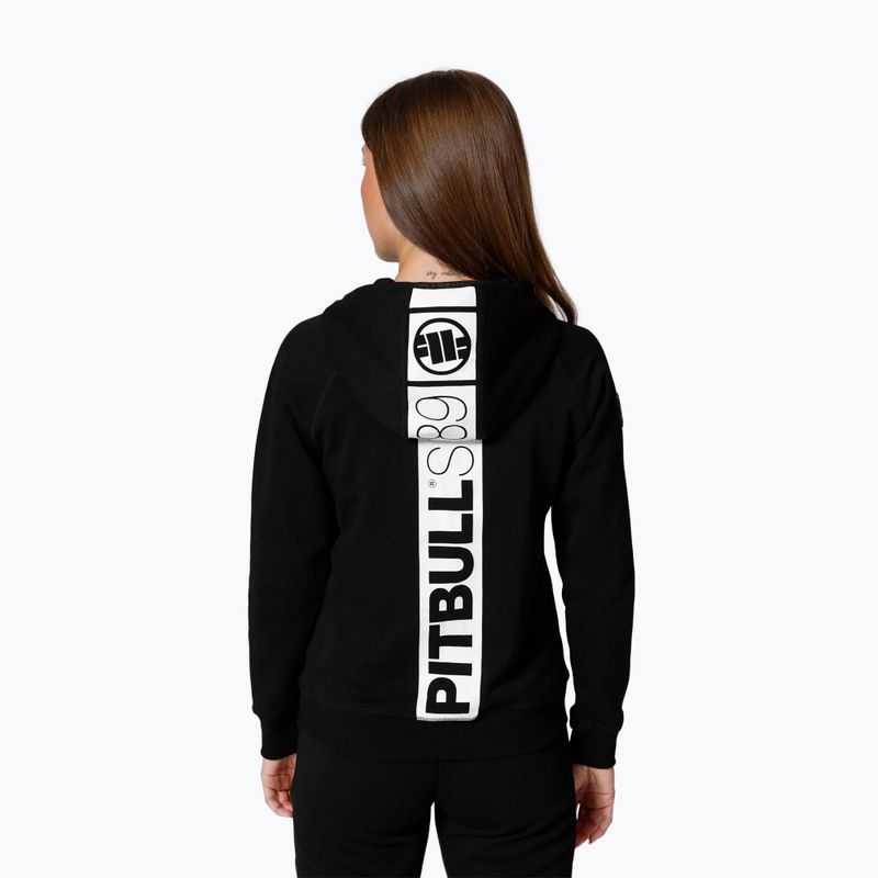 Pánska mikina Pitbull West Coast Fuchsia Hooded Zip black 3