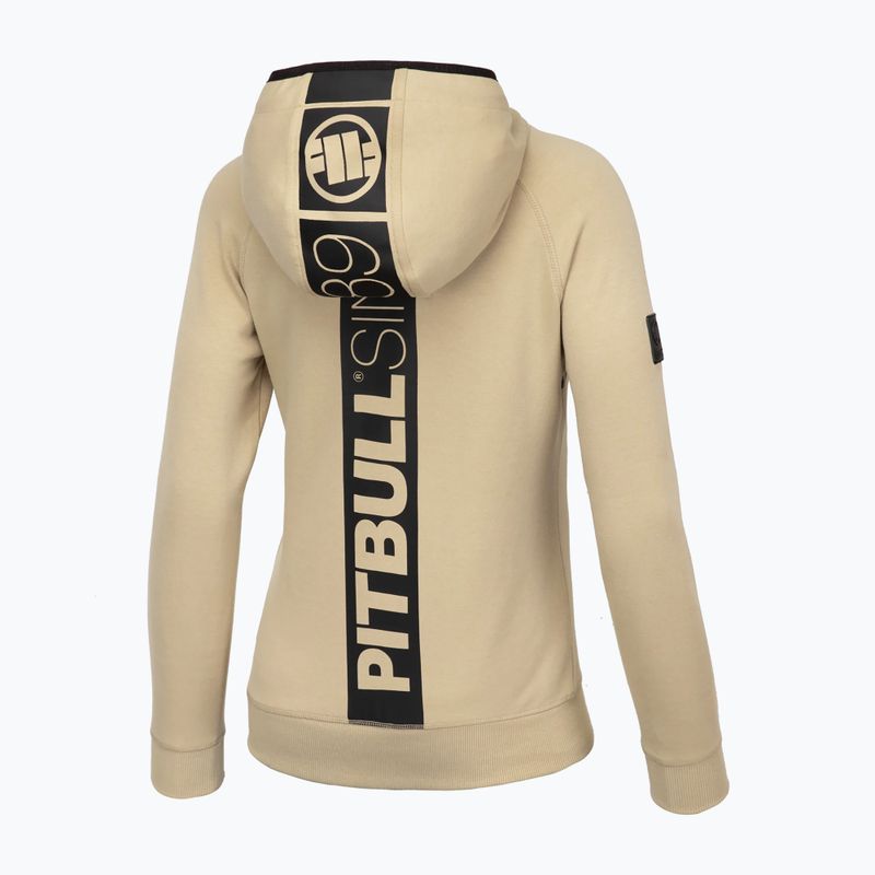 Pánska mikina Pitbull West Coast Fuchsia Hooded Zip sand 2
