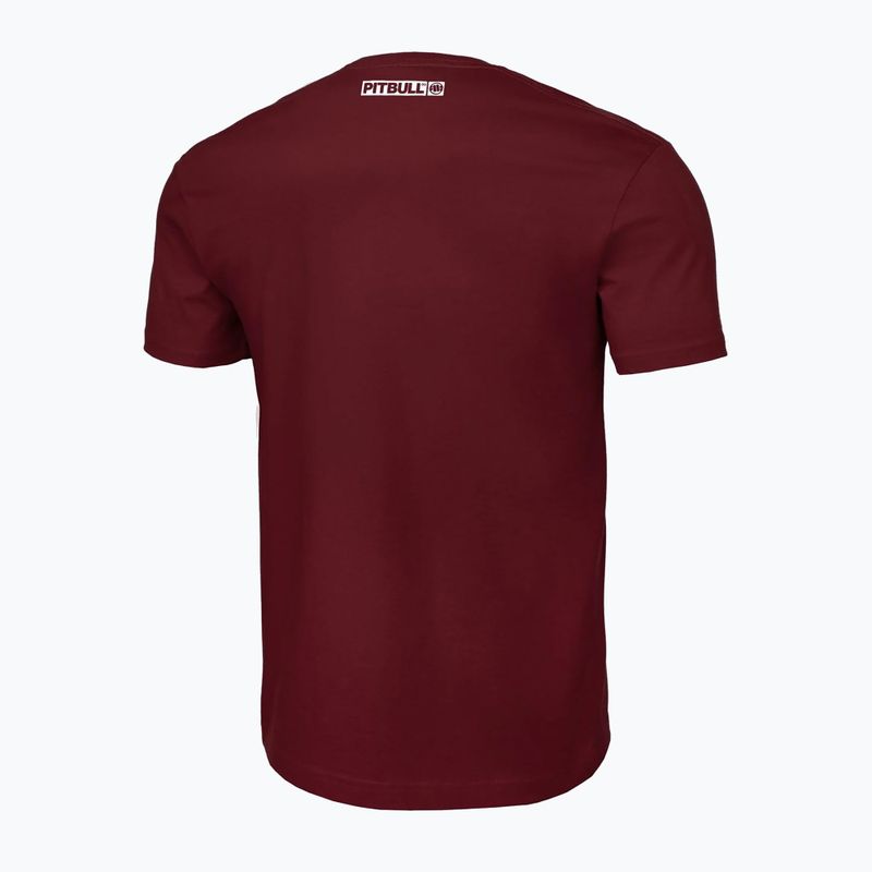 Pánske tričko Pitbull West Coast Hilltop burgundy 2