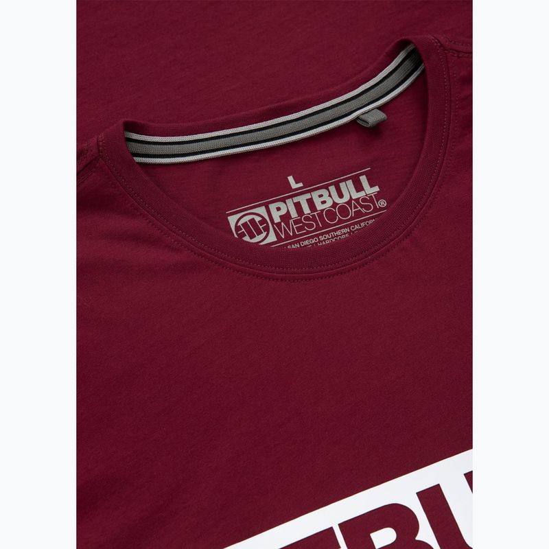 Pánske tričko Pitbull West Coast Hilltop burgundy 4