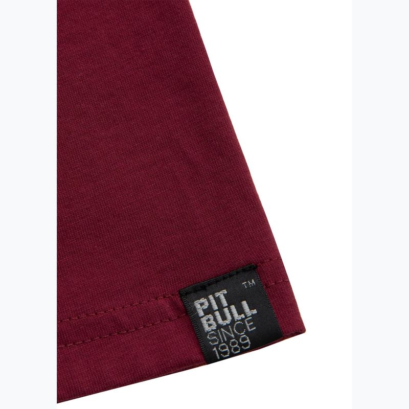 Pánske tričko Pitbull West Coast Hilltop burgundy 7