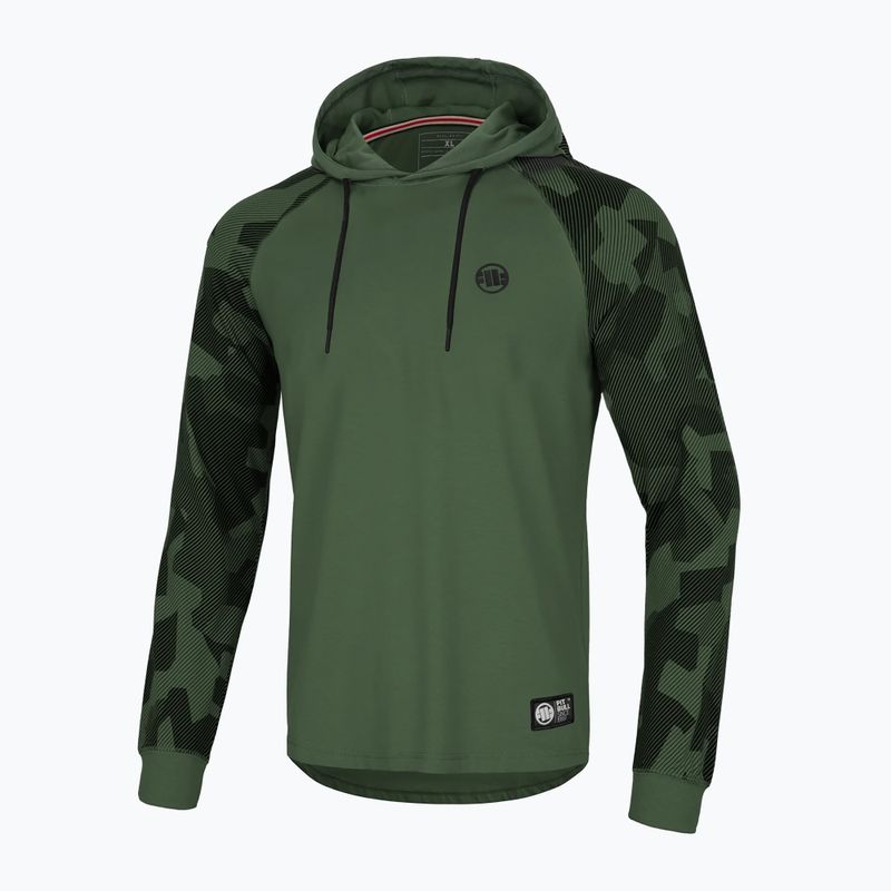 Pánska mikina Pitbull West Coast Hilltop Hooded olive