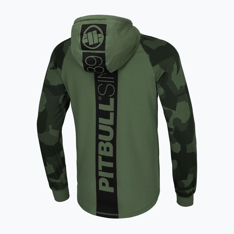 Pánska mikina Pitbull West Coast Hilltop Hooded olive 2