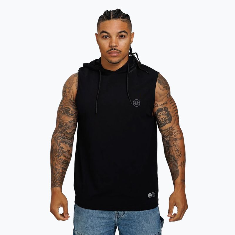 Pánske tielko Pitbull Hilltop Hooded Sleeveless black