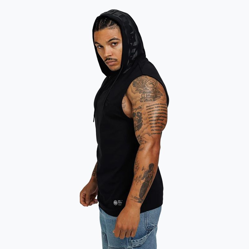 Pánske tielko Pitbull Hilltop Hooded Sleeveless black 4