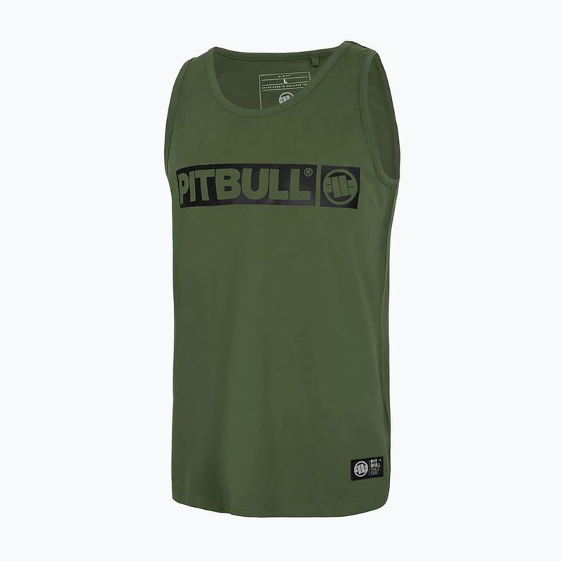 Pánske tričko Pitbull Hilltop Tank Top olive 4