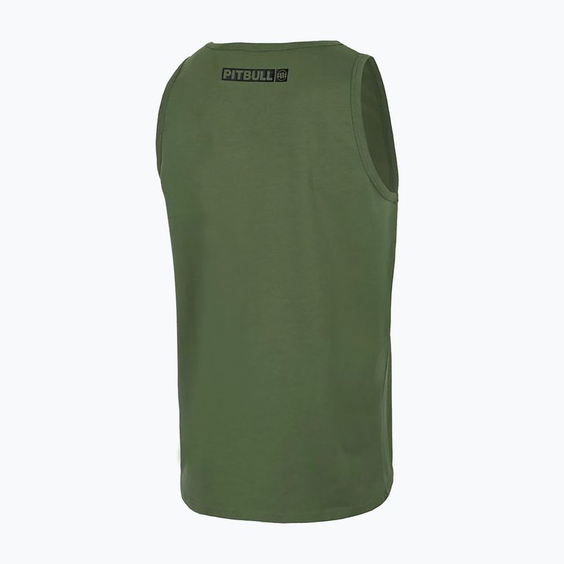 Pánske tričko Pitbull Hilltop Tank Top olive 5