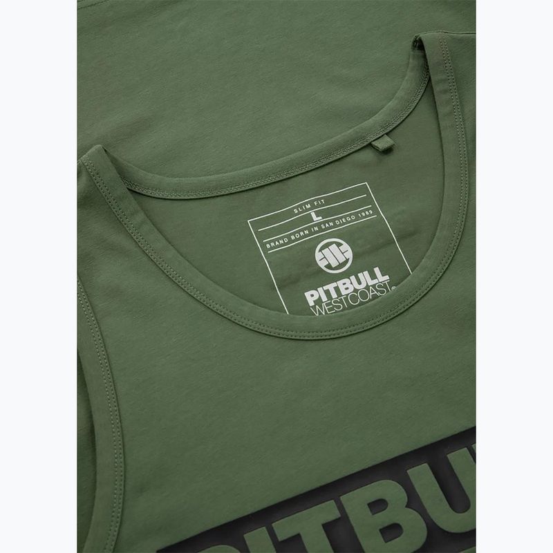 Pánske tričko Pitbull Hilltop Tank Top olive 6