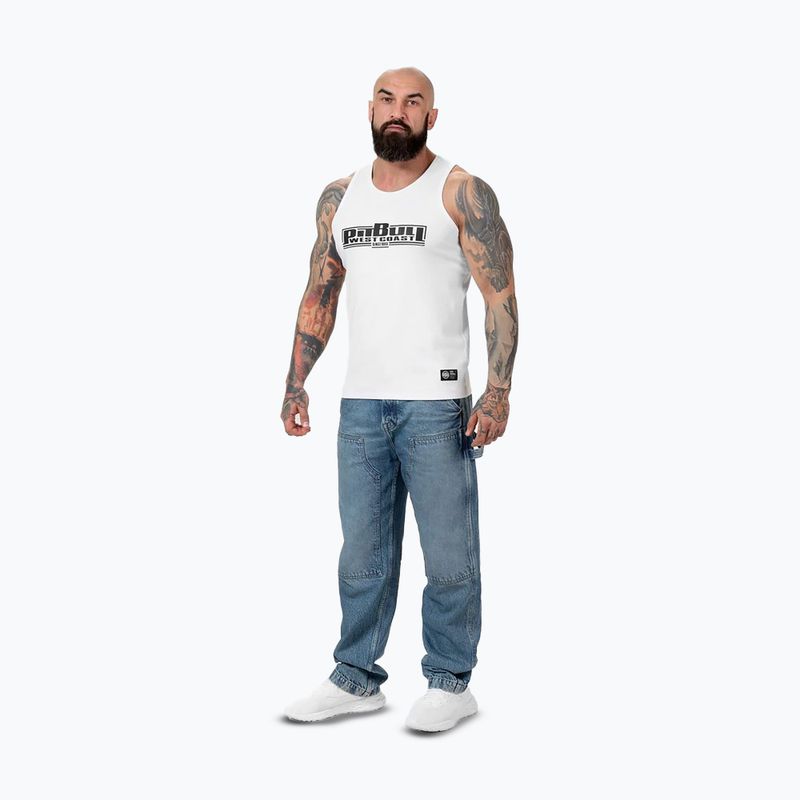 Pánske boxerské tielko Pitbull White 2