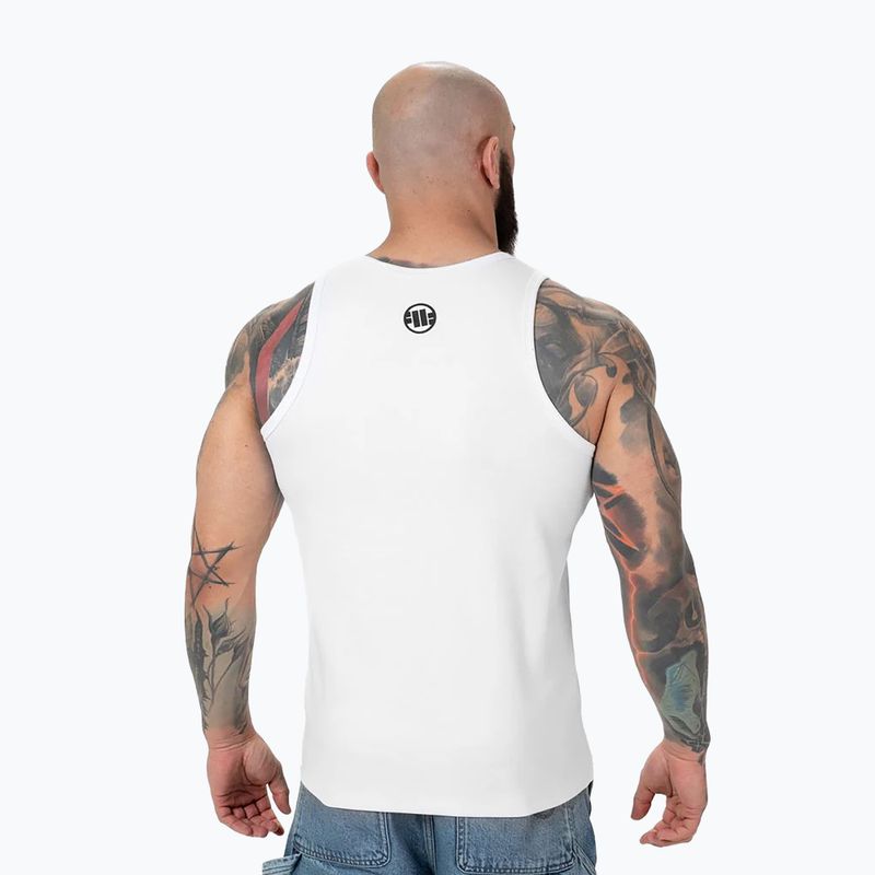 Pánske boxerské tielko Pitbull White 3