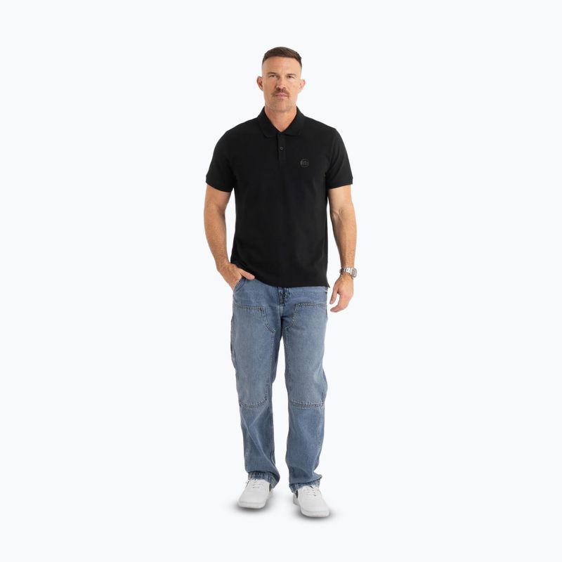 Pánske polo tričko Pitbull West Coast Polo Pique Regular black 2