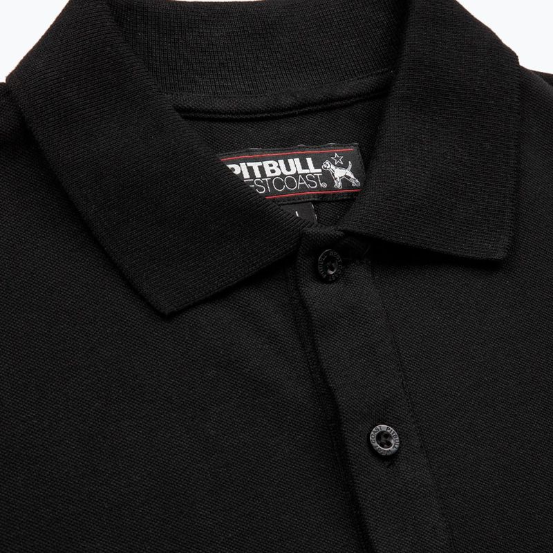 Pánske polo tričko Pitbull West Coast Polo Pique Regular black 4
