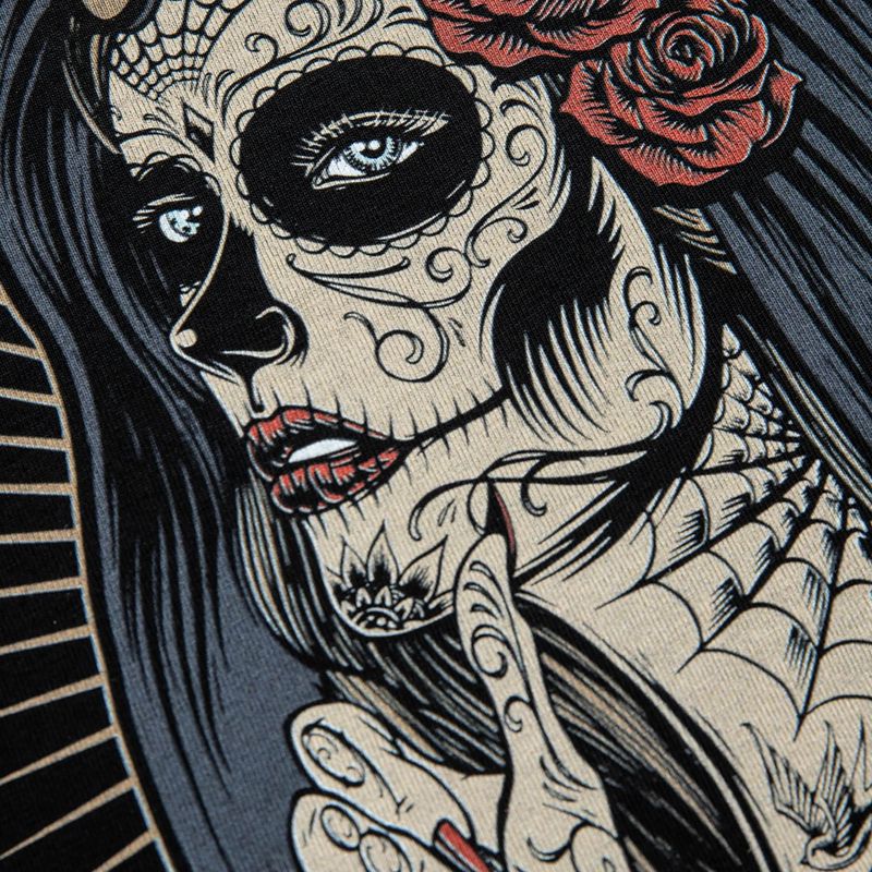 Dámske tričko Pitbull West Coast Santa Muerte black 6