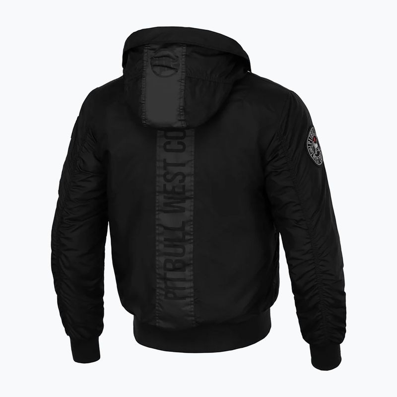 Pánska zimná bunda Pitbull Beejay 2 Hooded Bomber black 5