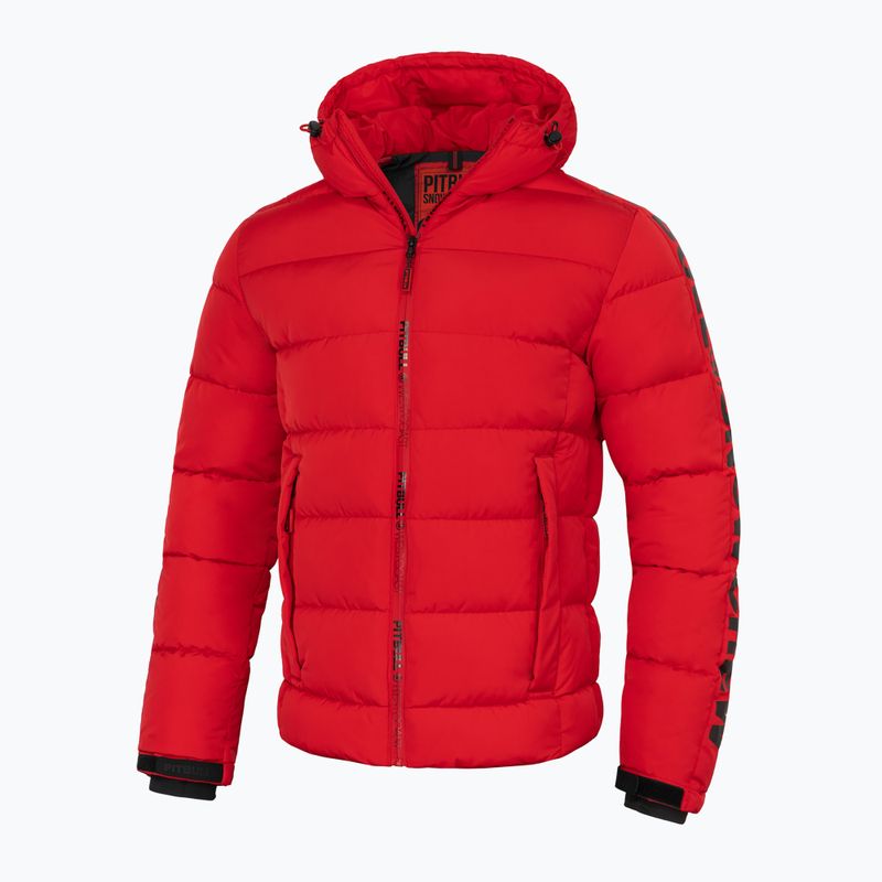 Pánska páperová bunda Pitbull West Coast Airway 4 Padded Hooded red 5