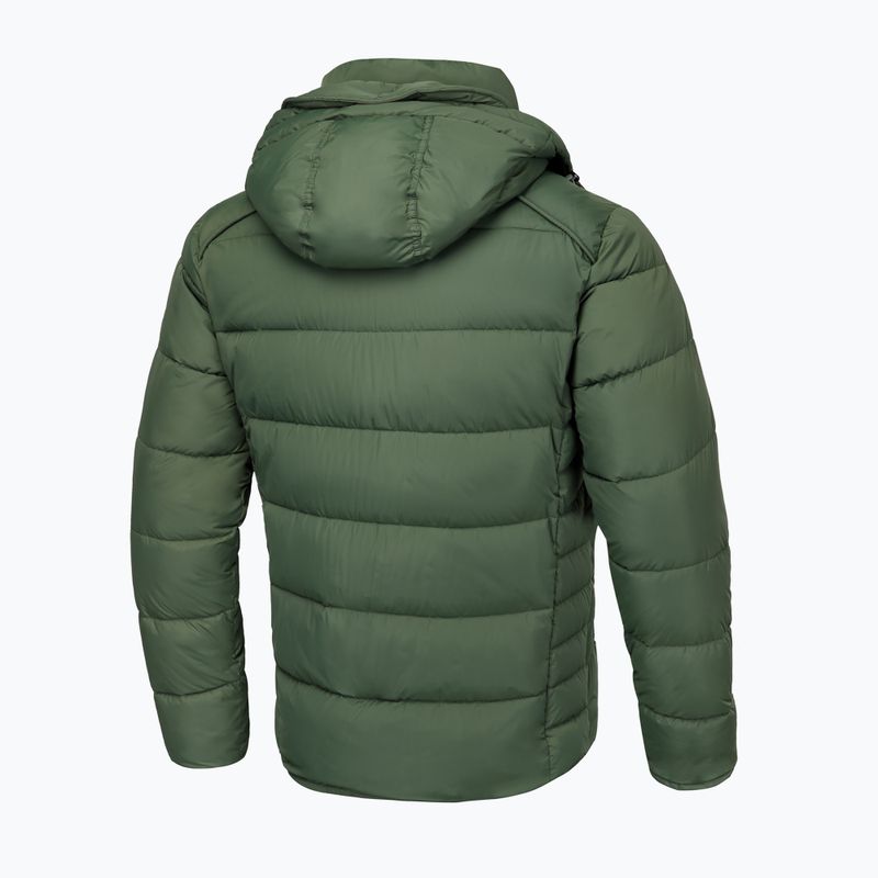 Pitbull West Coast pánska zimná bunda Perseus Hooded Padded olive 4