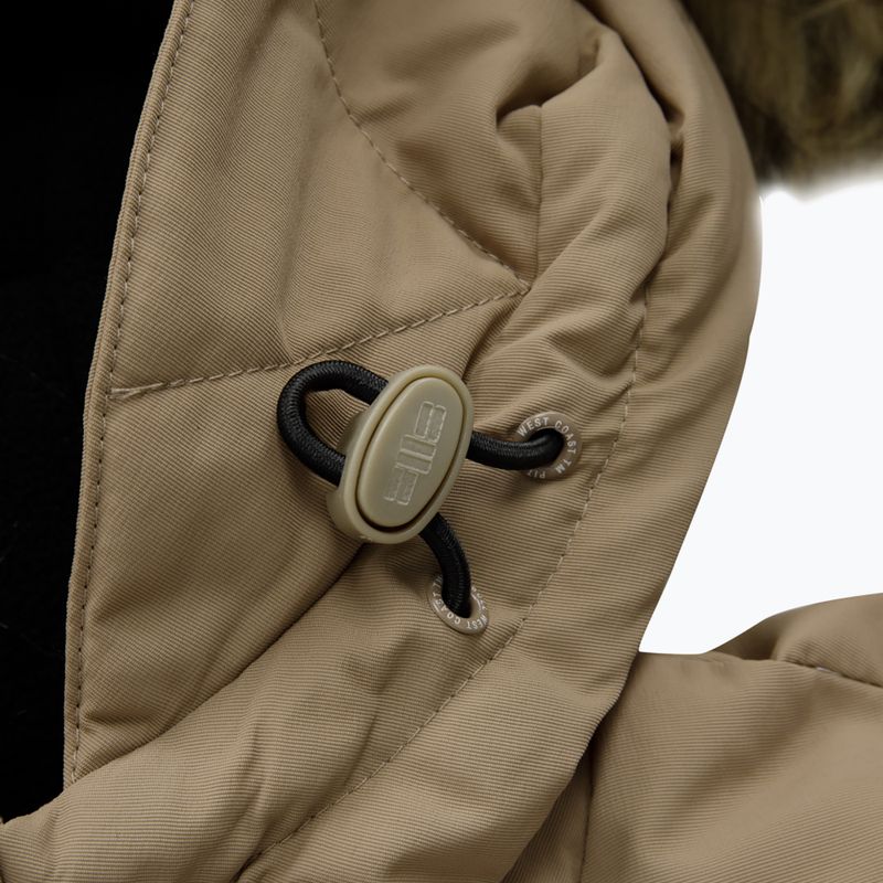 Pitbull West Coast pánska zimná bunda Taurus Hooded dark sand 6