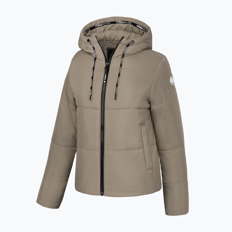 Pitbull West Coast dámska zimná bunda Jenell Quilted Hooded dark sand 3
