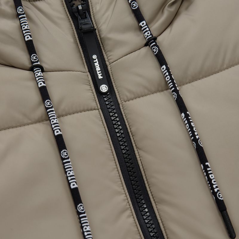 Pitbull West Coast dámska zimná bunda Jenell Quilted Hooded dark sand 5