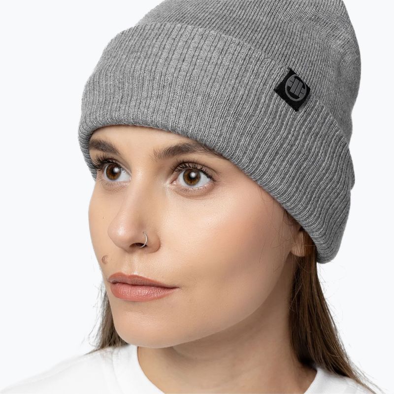 Zimná čiapka Pitbull Beanie Small Logo 2 graphite melange 4