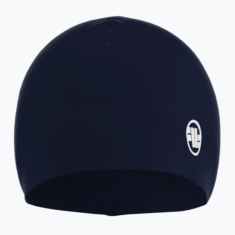 Pánska zimná čiapka Pitbull Beanie Small Logo II navy/white 3