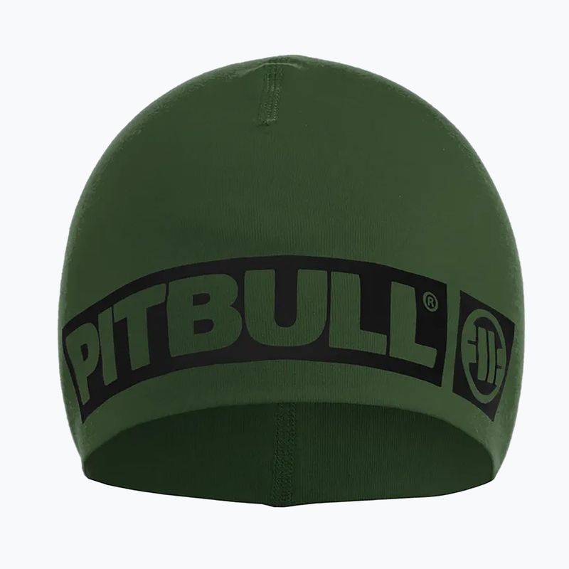 Pitbull West Coast Beanie Hilltop 2 olivová zimná čiapka 2