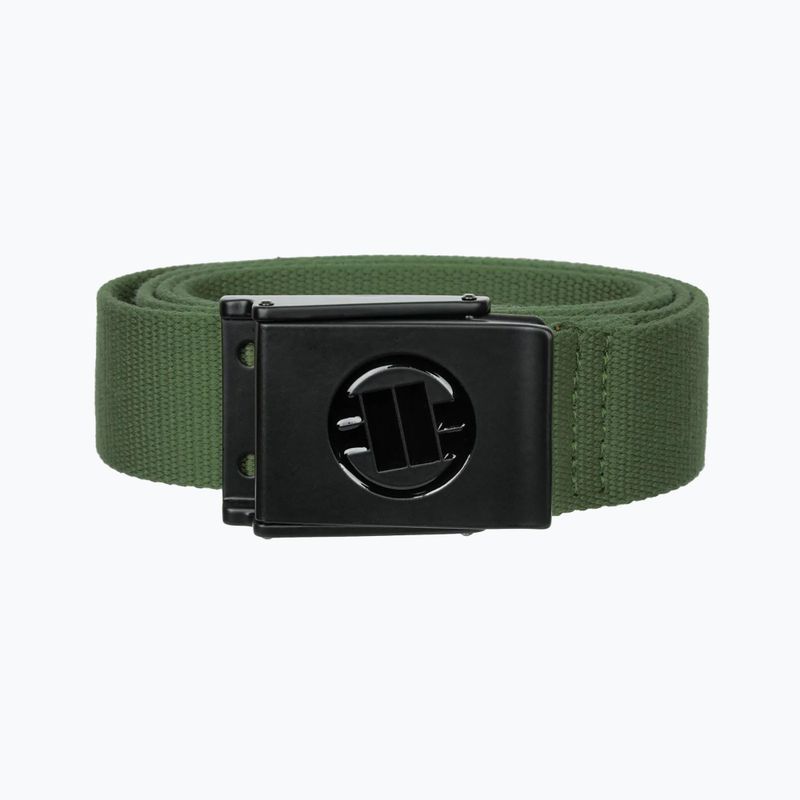 Opasok do nohavíc Pitbull Hilltop Embossed Webbing olive