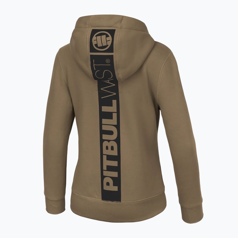 Dámska mikina Pitbull West Coast Zip Hilltop s kapucňou coyote brown 2