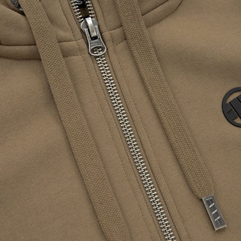Dámska mikina Pitbull West Coast Zip Hilltop s kapucňou coyote brown 3